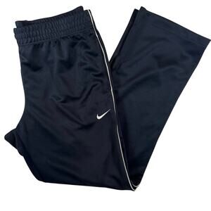 Nike Men’s XL Track Pants Navy White Contrast Piping Embroidered Streetwear EUC